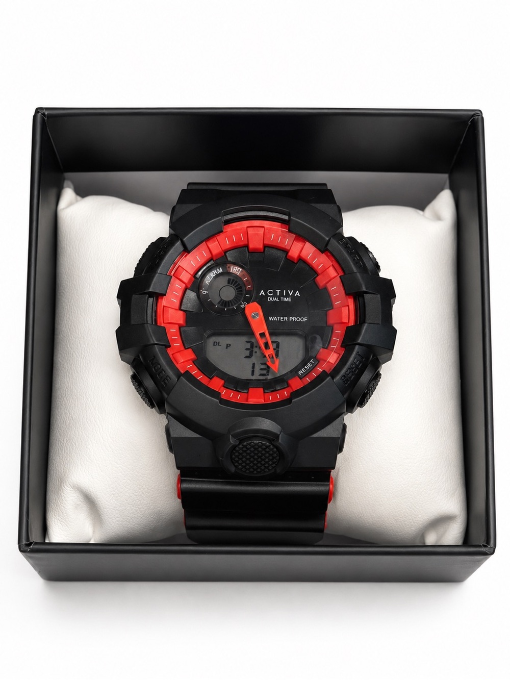 Activa X Invicta Digital Unisex Watch in black and red. Model ACW530-001